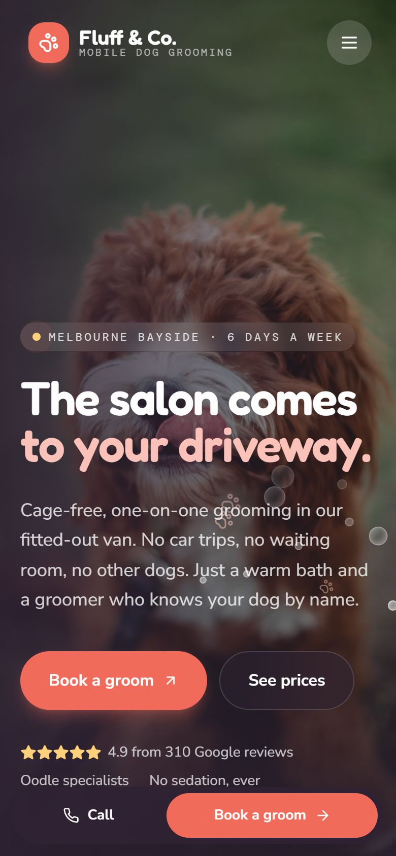 Fluff & Co. on mobile